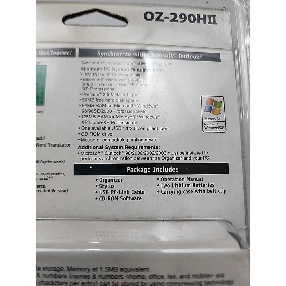 Sharp Wizard Organizer OZ-290H2 Brand New Sealed Vintage